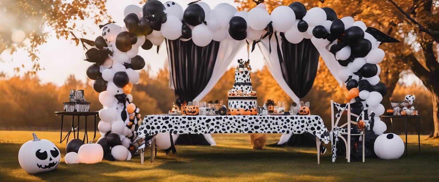 Cow print party decorations